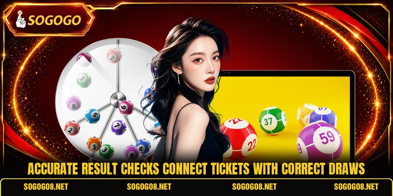 Accurate result checks connect tickets with correct draws