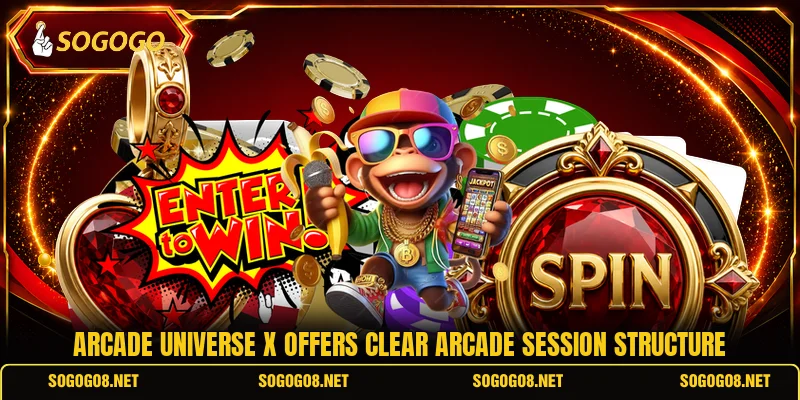 Arcade Universe X offers clear arcade session structure