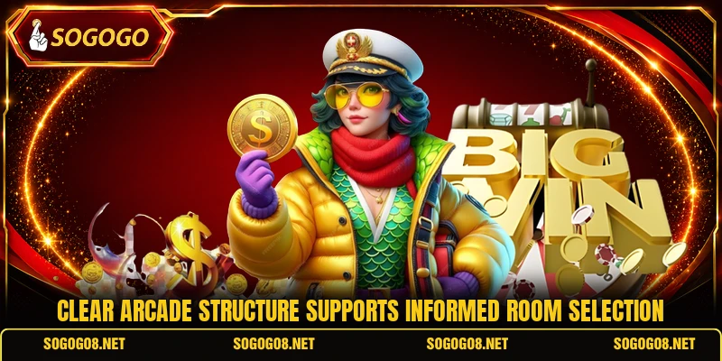 Clear Arcade structure supports informed room selection