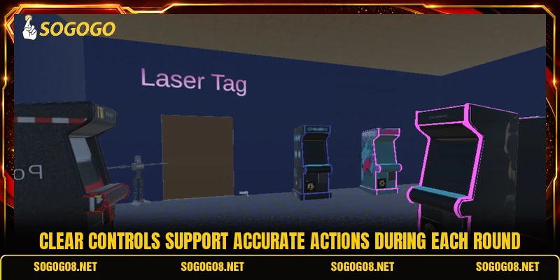 Clear controls support accurate actions during each round