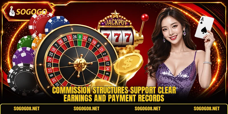 Commission structures support clear earnings and payment records Commission structures support clear earnings and payment records