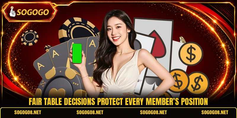 Fair table decisions protect every member’s position