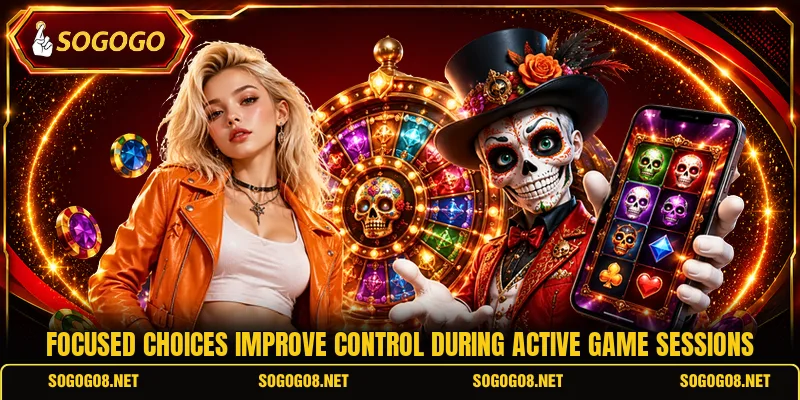Focused choices improve control during active game sessions