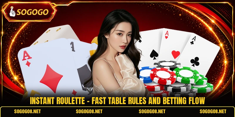 Instant Roulette - Fast Table Rules And Betting Flow