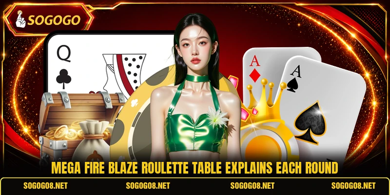 Mega Fire Blaze Roulette table explains each round