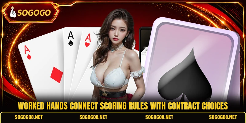 Worked hands connect scoring rules with contract choices